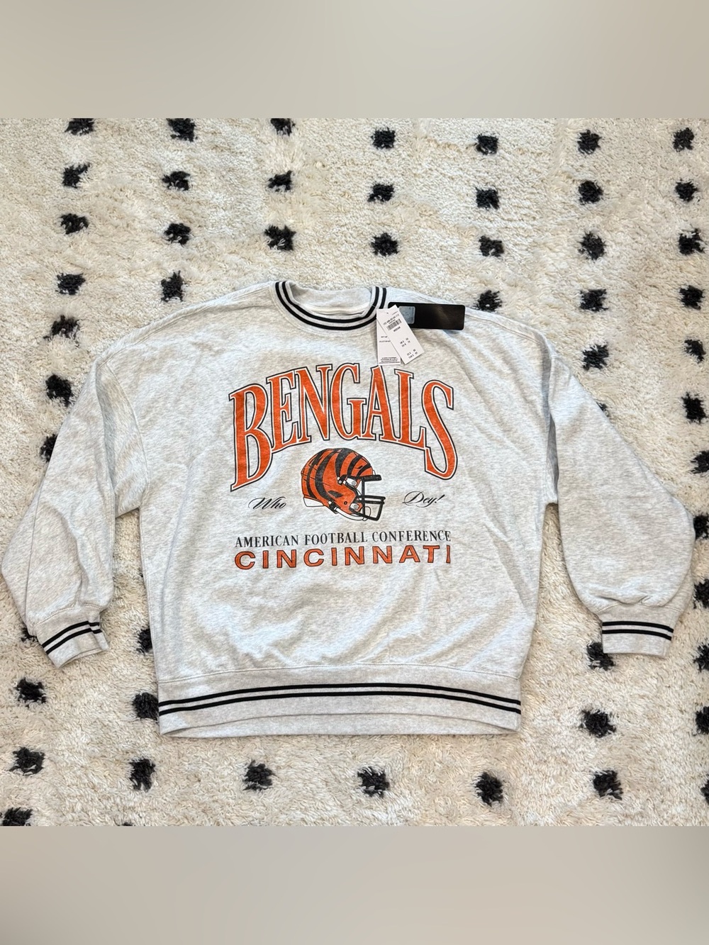 Abercrombie Cincinnati Bengals Graphic Oversized
Sunday Crew size MEDIUM